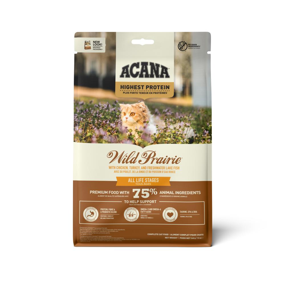 Acana Highest Protein Cat wild prairie chicken, turkey & lake fish 340gr