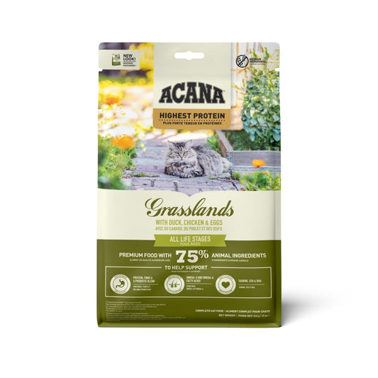 Acana Highest Protein Cat grasslands duck, chicken & egg 340gr