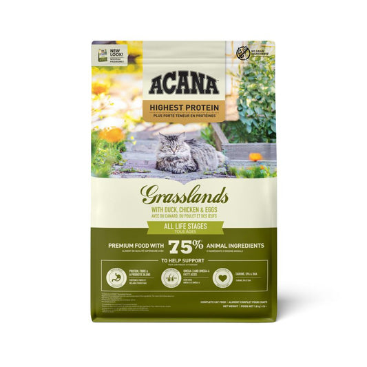 Acana Highest Protein Cat grasslands duck, chicken & egg 1,8kg