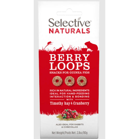 Supreme Selective naturals berry loops tim hay&cra guinea pig 80gr