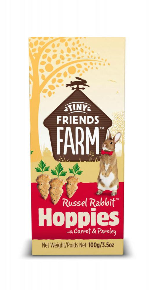 Tiny Friends Farm russel hoppies carrot&parsley 100gr