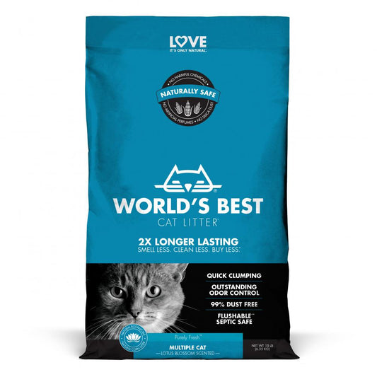 World's Best Cat Litter multiple cat lotus blossom scented 6,8kg