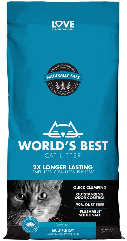 World's Best Cat Litter multiple cat lotus blossom scented 12,7kg