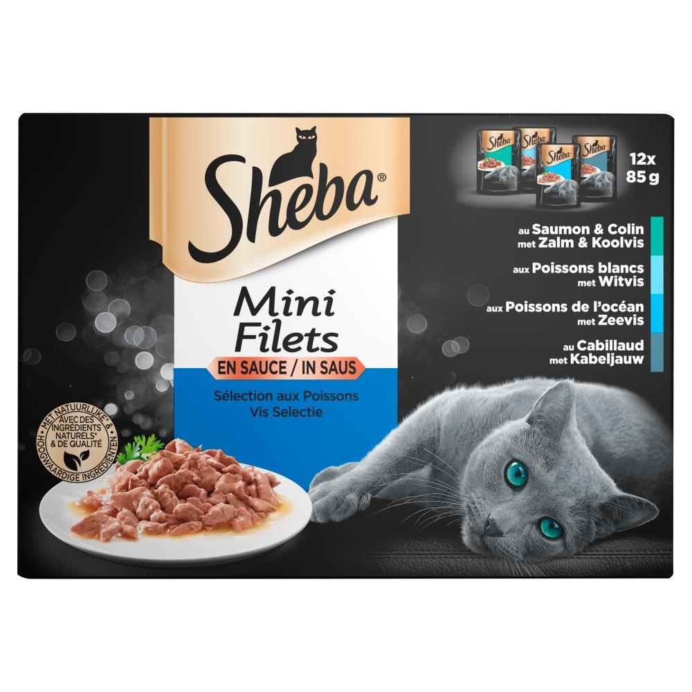 Sheba Mini Filets pouch saus vis sel mp 12x85gr