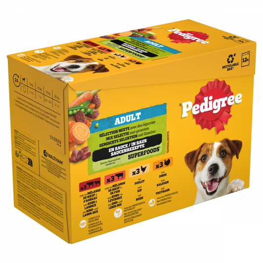 Pedigree pouch adult saus mix sel mp 12x100gr