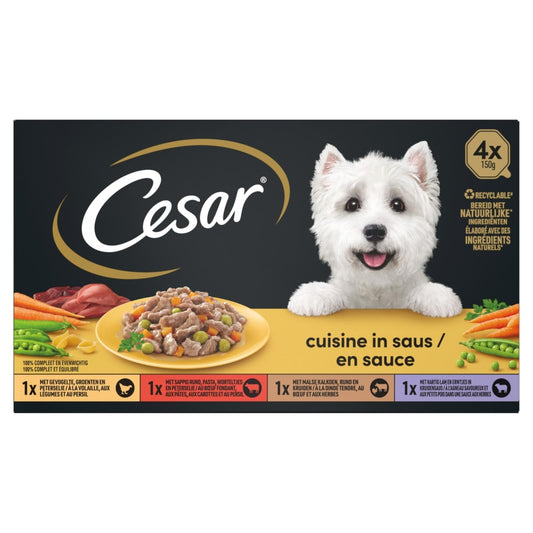Cesar Cuisine alu kuipje saus mp 4x150gr