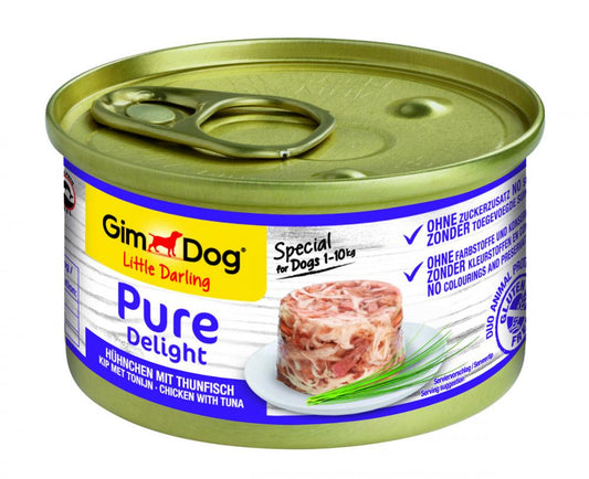 GimDog Little Darling pure delight kip&tonijn 85gr