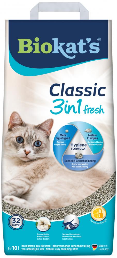 Biokat's Classic 3in1 fresh cotton blossom 10ltr