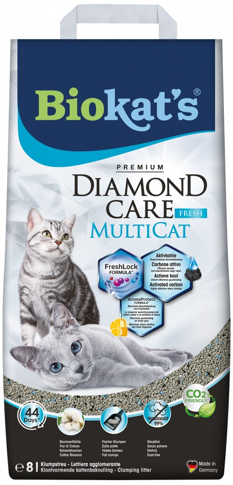 Biokat's Diamond Care fresh multicat 8ltr