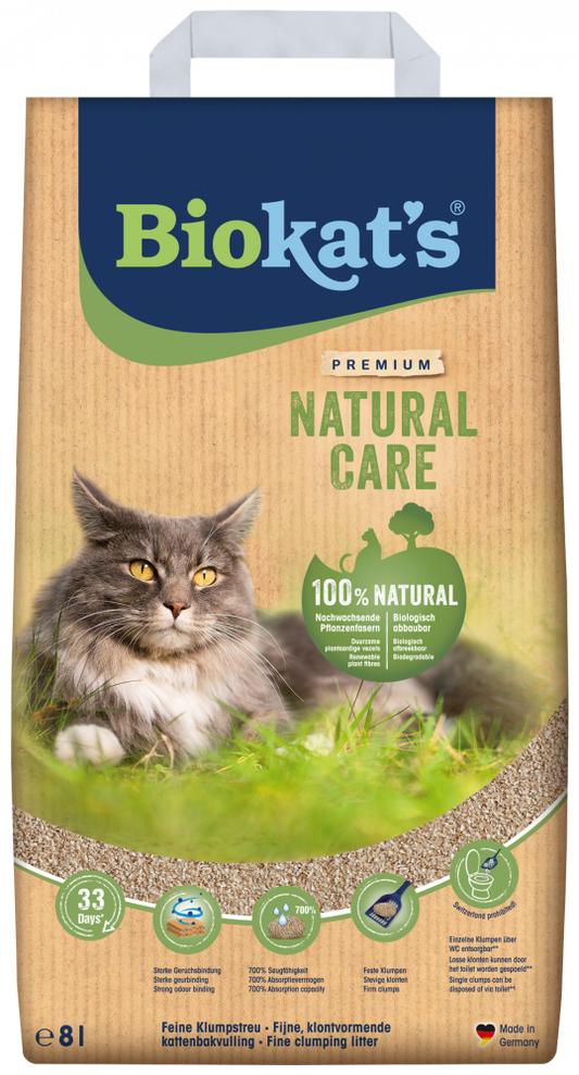 Biokat's Natural Care kattenbakvulling 8ltr