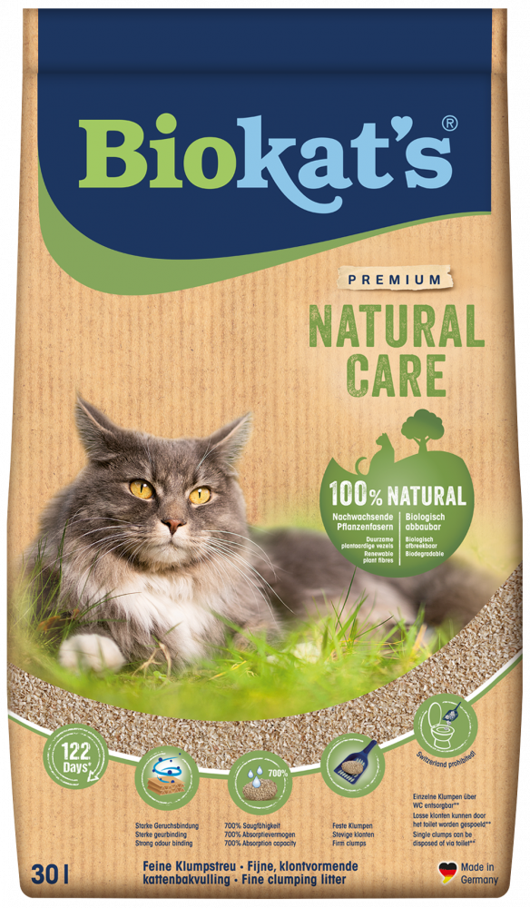 Biokat's Natural Care kattenbakvulling 30ltr