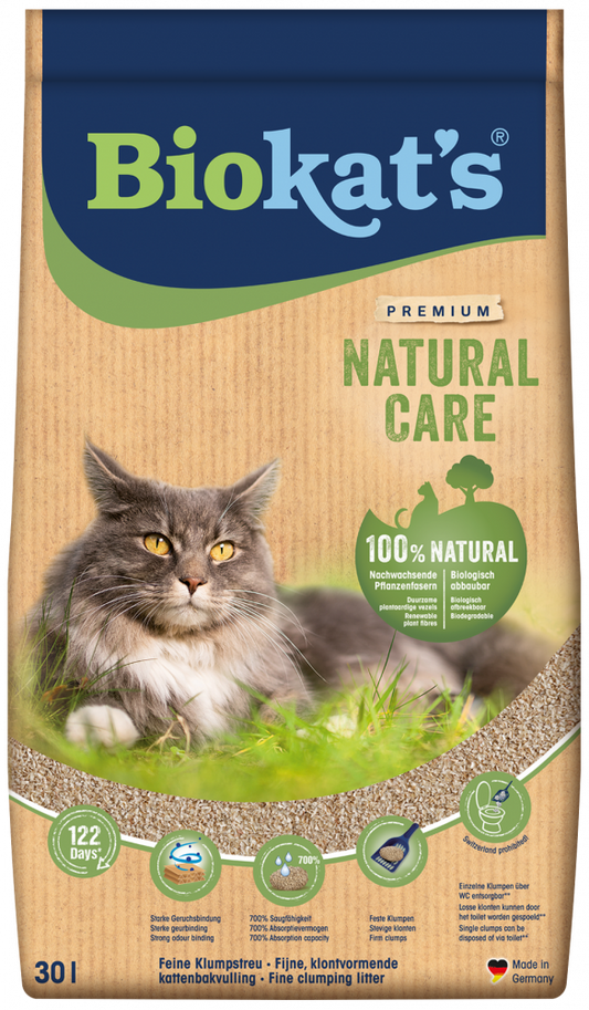 Biokat's Natural Care kattenbakvulling 30ltr