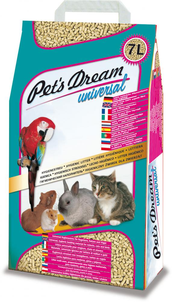 Pet's Dream houtkorrel bodembedekking 7ltr 4kg