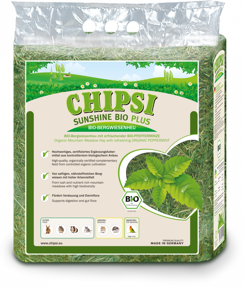 Chipsi Sunshine Bio Plus weidehooi pepermunt 600gr