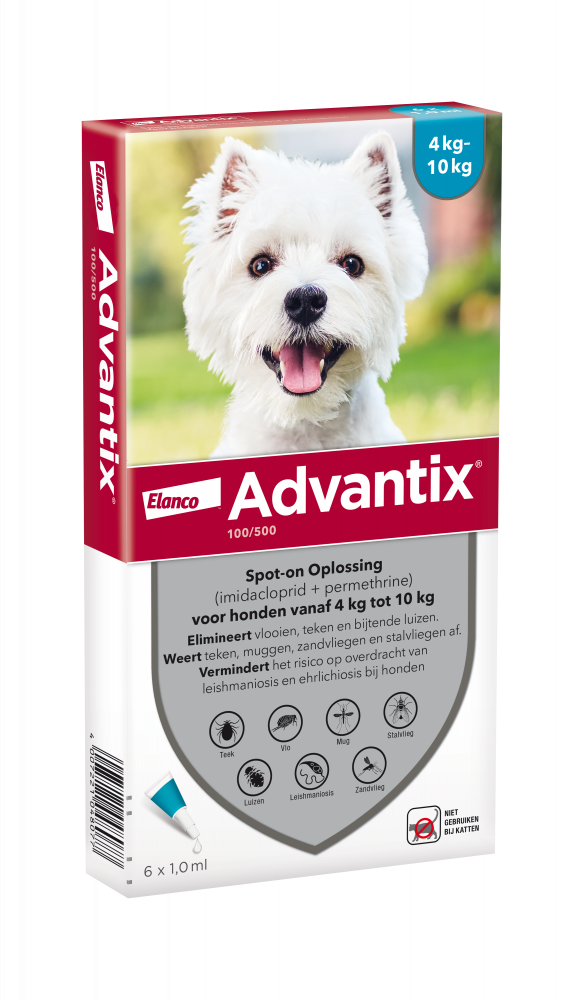 Advantix parasietbehandeling spot-on hond 100 6pip