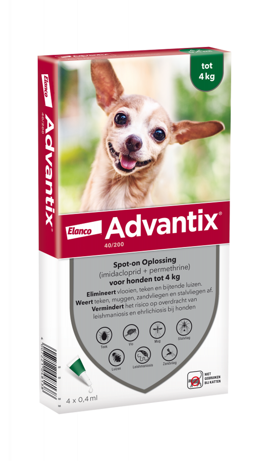 Advantix parasietbehandeling spot-on hond 40 4pip