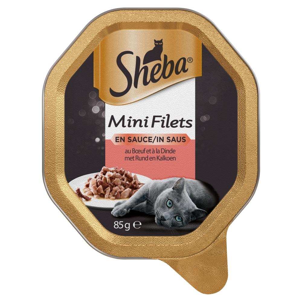 Sheba Mini Filets alu saus rund&kalkoen 85gr
