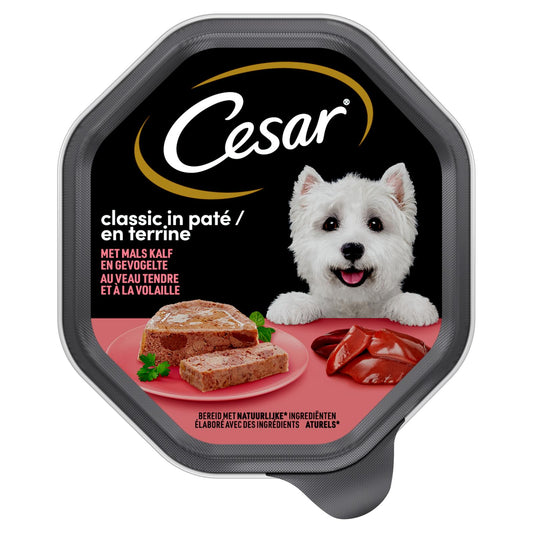 Cesar Classic alu kuipje paté kalf&gevogelte 150gr