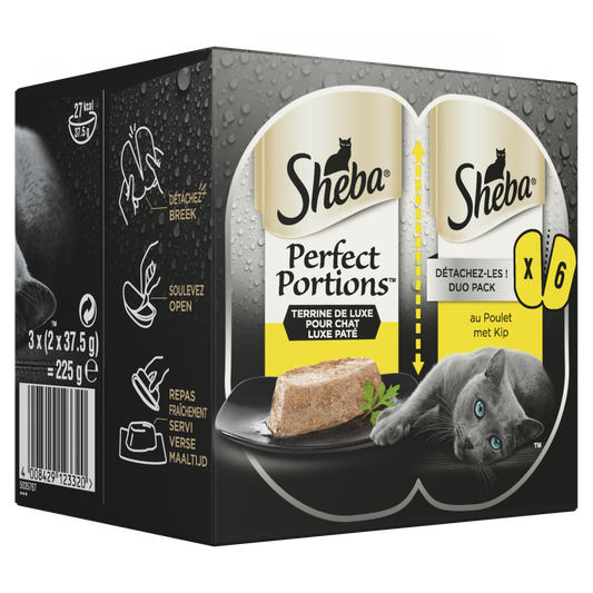 Sheba Perfect Portions adult paté kip mp 6x37,5gr