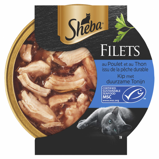 Sheba filets kip&tonijn saus 60gr