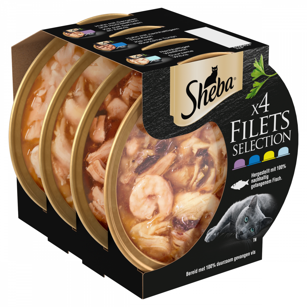 Sheba filets selection mp saus 4x60gr