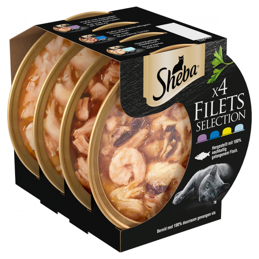 Sheba filets selection mp saus 4x60gr