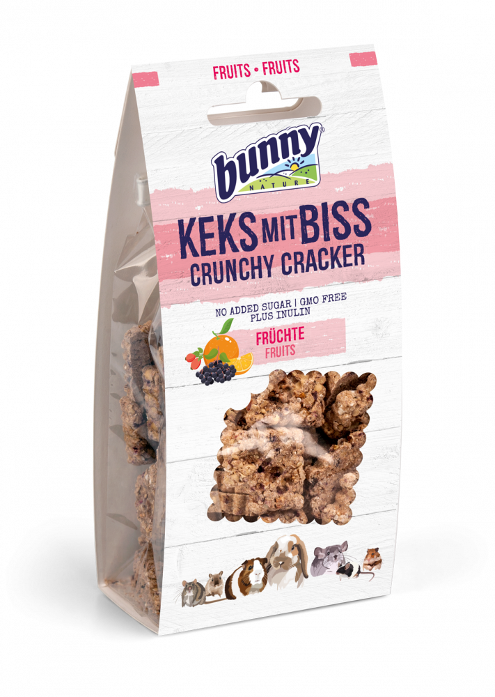Bunny crunchy cracker fruits 50gr