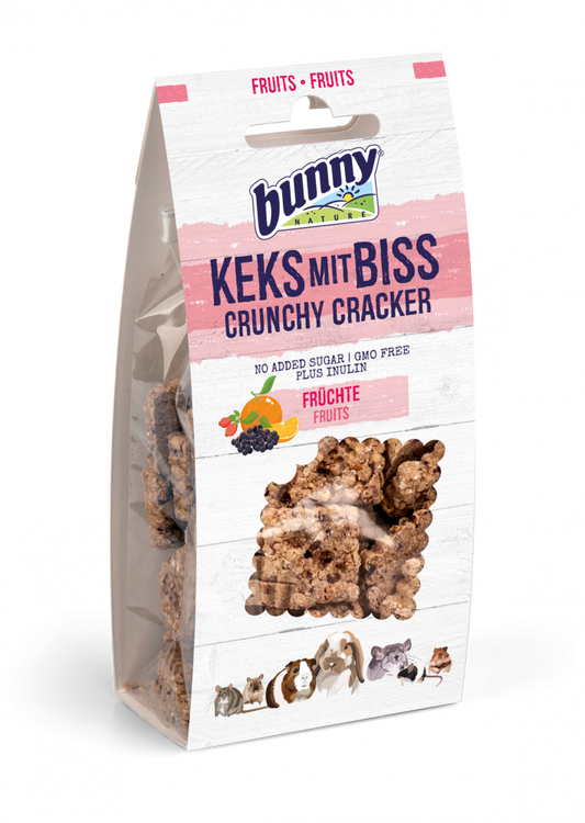 Bunny crunchy cracker fruits 50gr