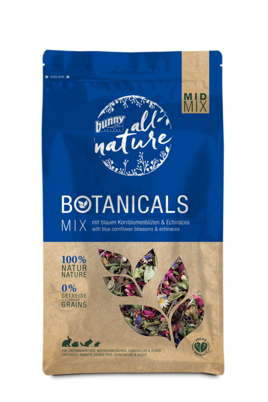 Bunny Botanicals mid blue cornflower blossoms&echinacea 120gr