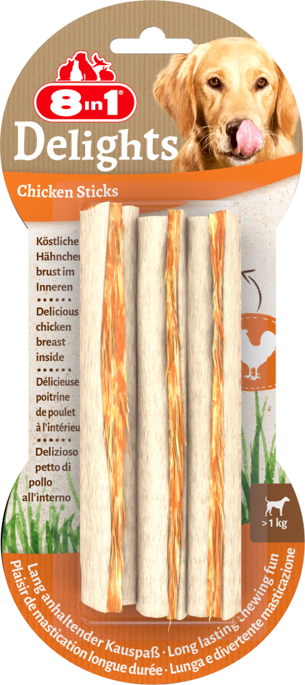 8in1 Delights chicken sticks 3st