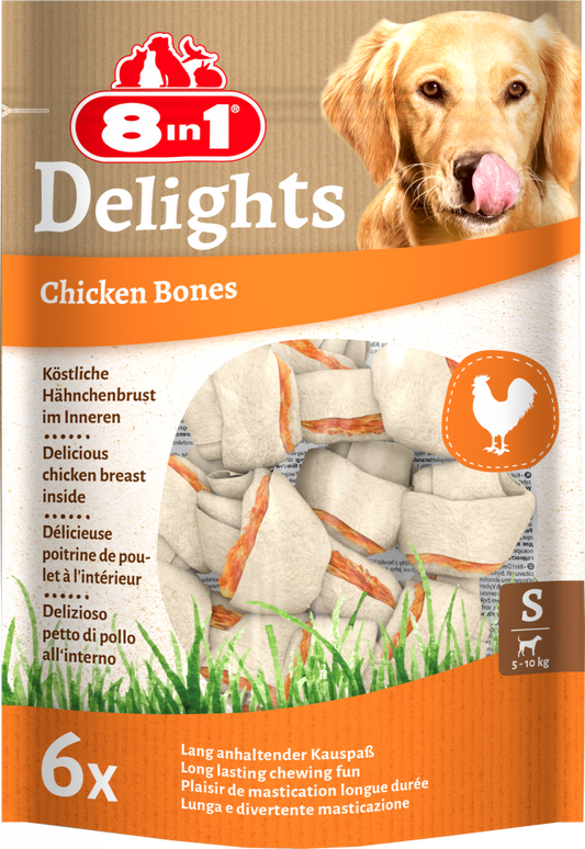 8in1 Delights chicken bones S 6st