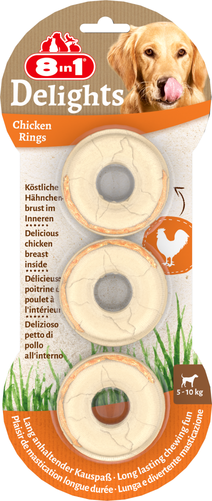 8in1 Delights chicken rings 3st