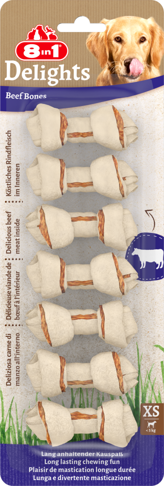 8in1 Delights beef bones XS 7st