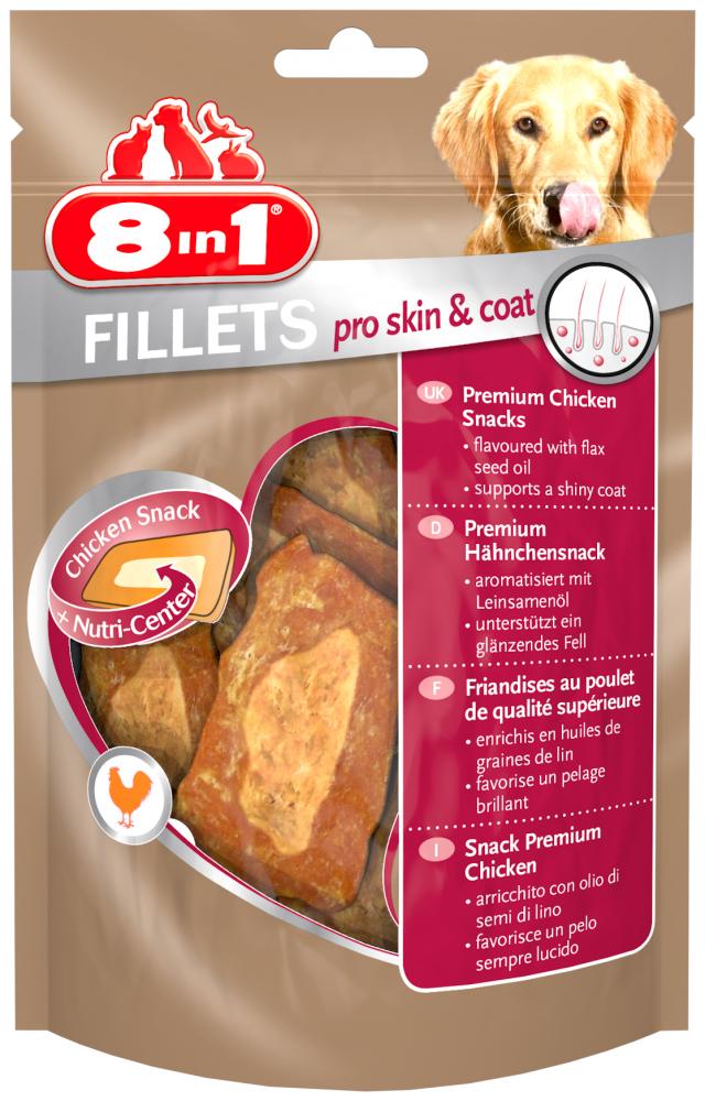 8in1 Fillets pro skin&coat 80gr