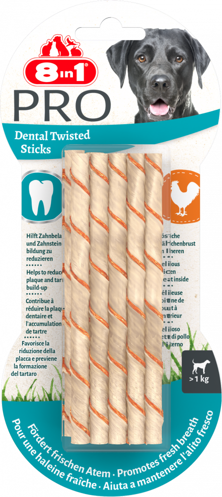 8in1 Delights pro dental twist sticks 10st