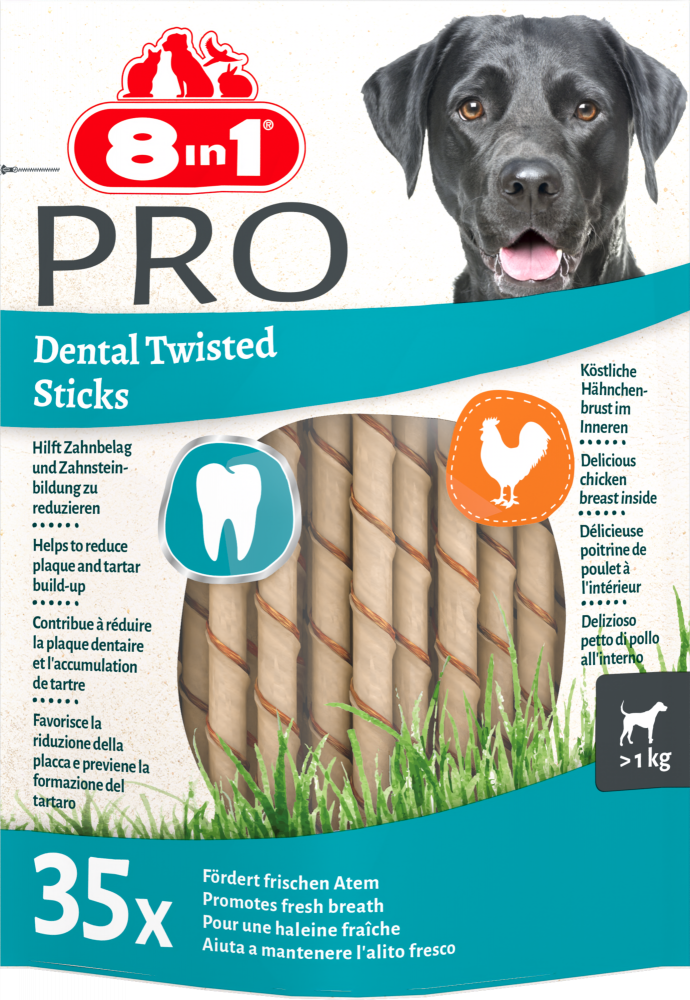 8in1 Delights pro dental twist sticks 35st