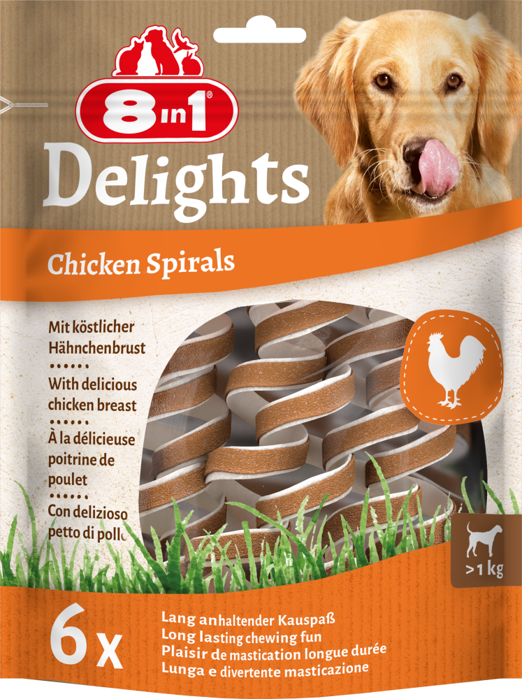8in1 Delights spirals chicken 6st