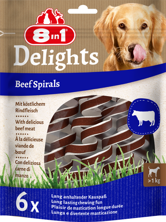 8in1 Delights spirals beef 6st
