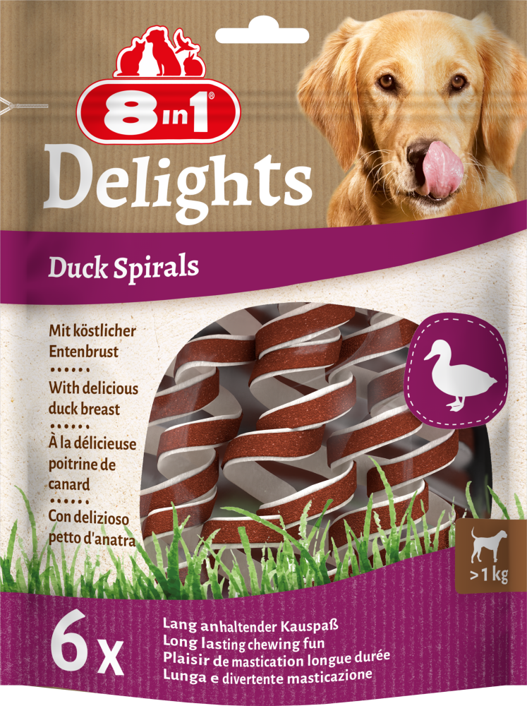 8in1 Delights spirals duck 6st