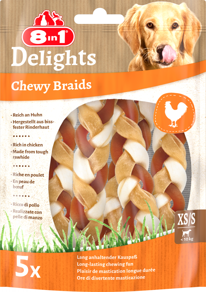 8in1 Delights chewy braid XS/S 75gr