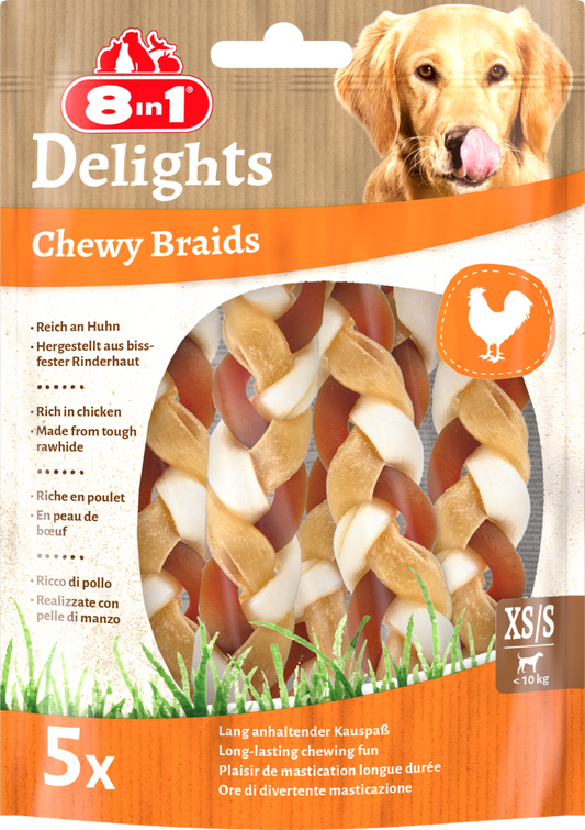 8in1 Delights chewy braid XS/S 75gr