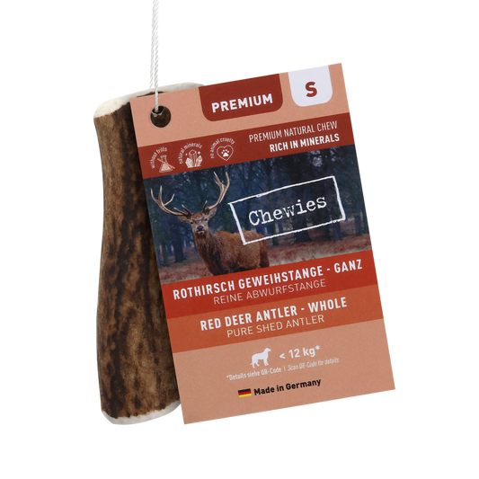 Chewies edelhertengewei heel S tussen 50gr-79gr 1st