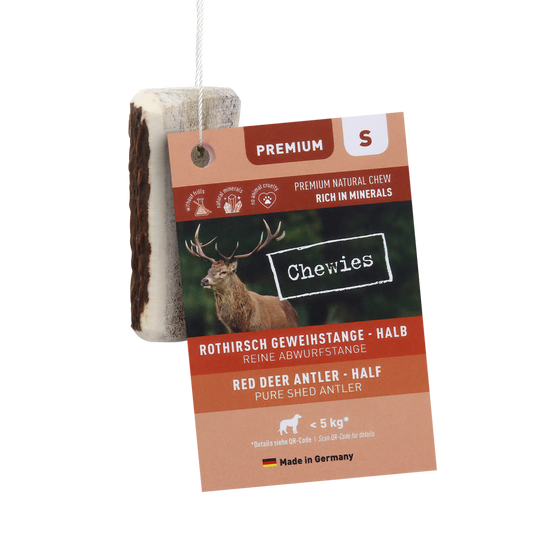 Chewies edelhertengewei half S tussen 30gr-49gr 1st