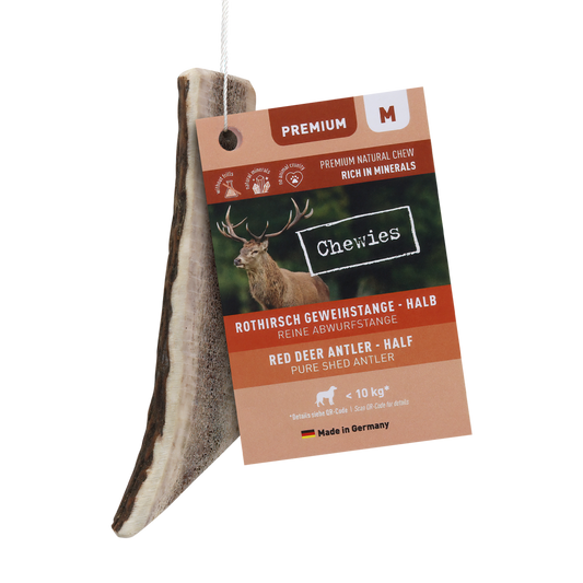 Chewies edelhertengewei half M tussen 50gr-79gr 1st