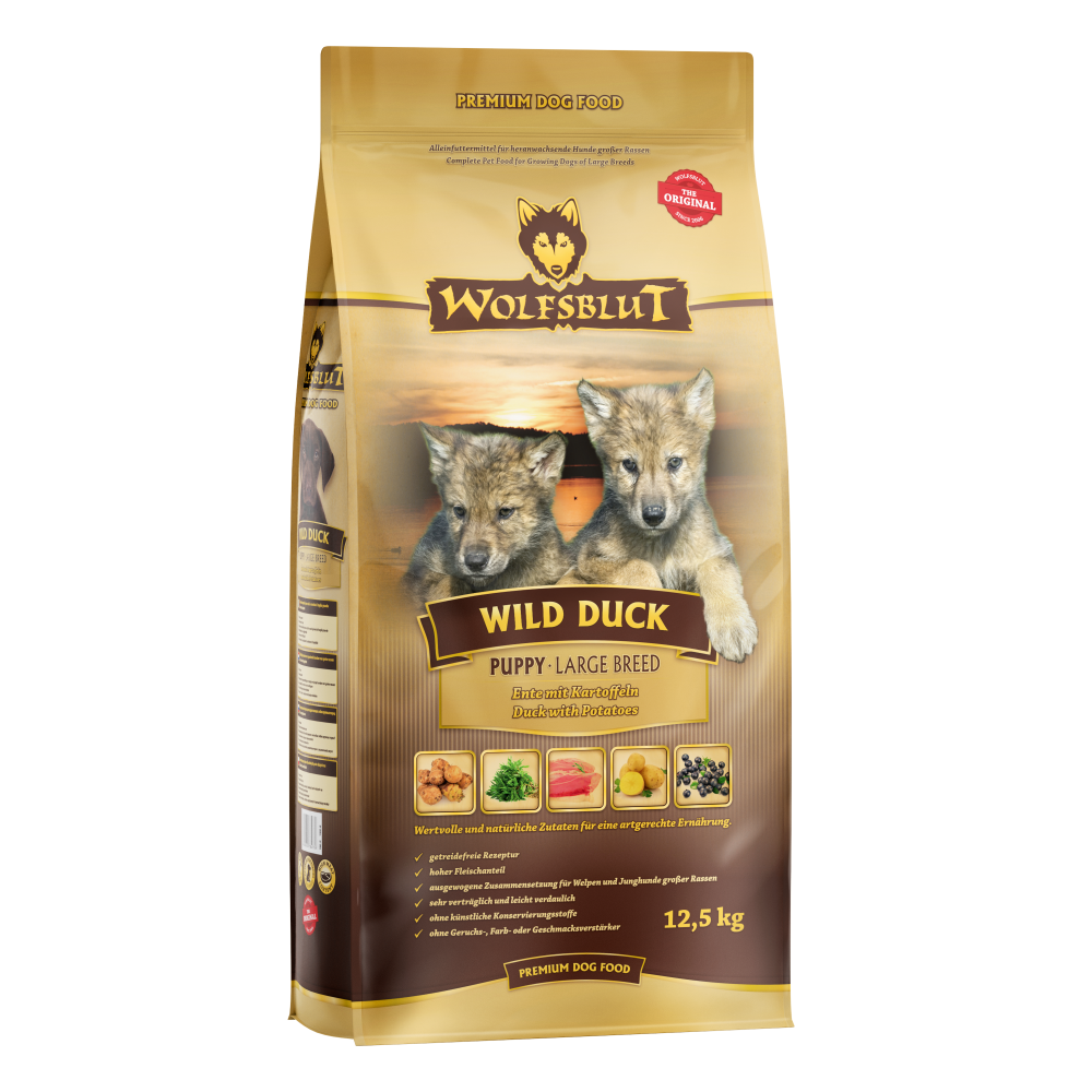 Wolfsblut puppy wild duck large breed 12,5kg