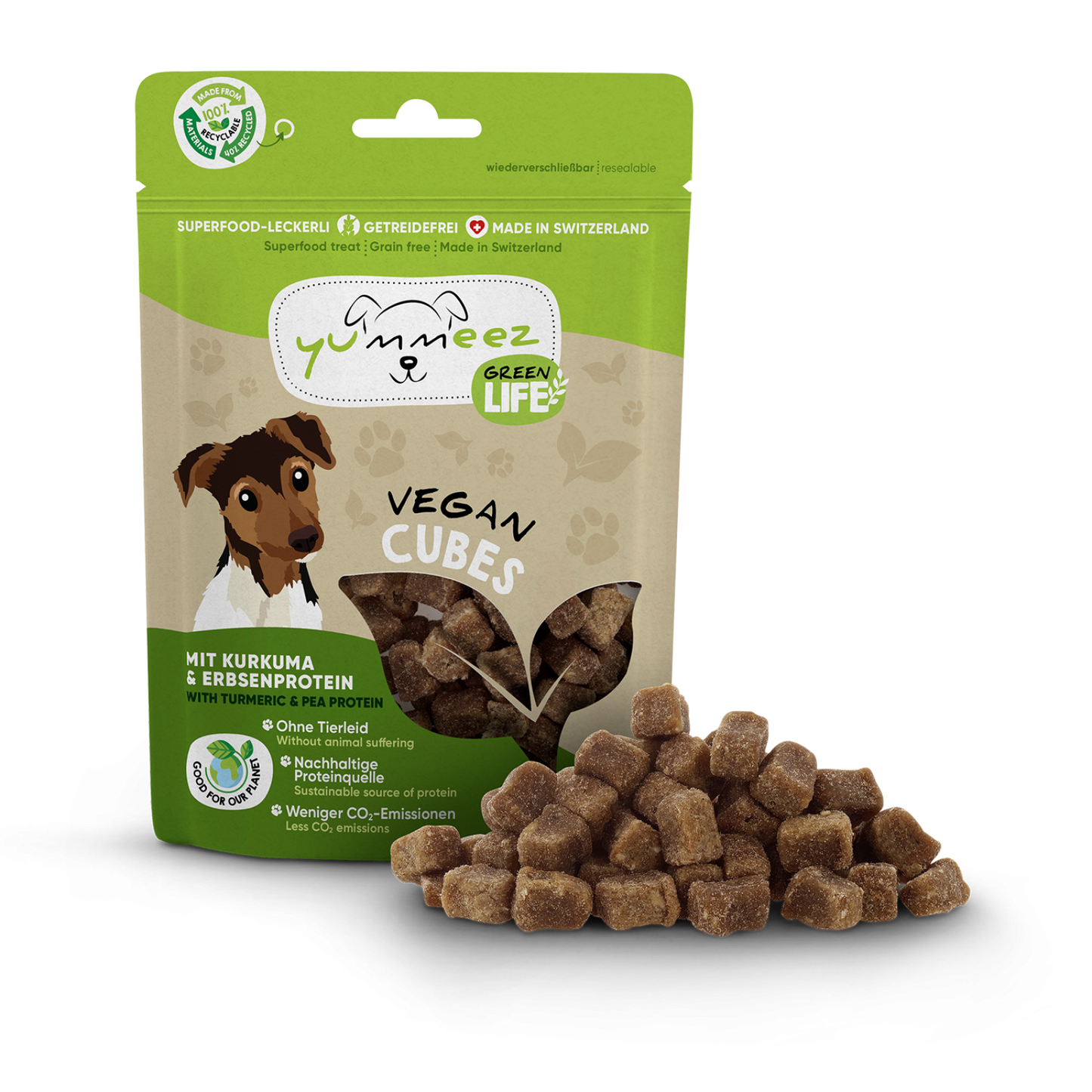 Yummeez green life cubes vegan 100gr