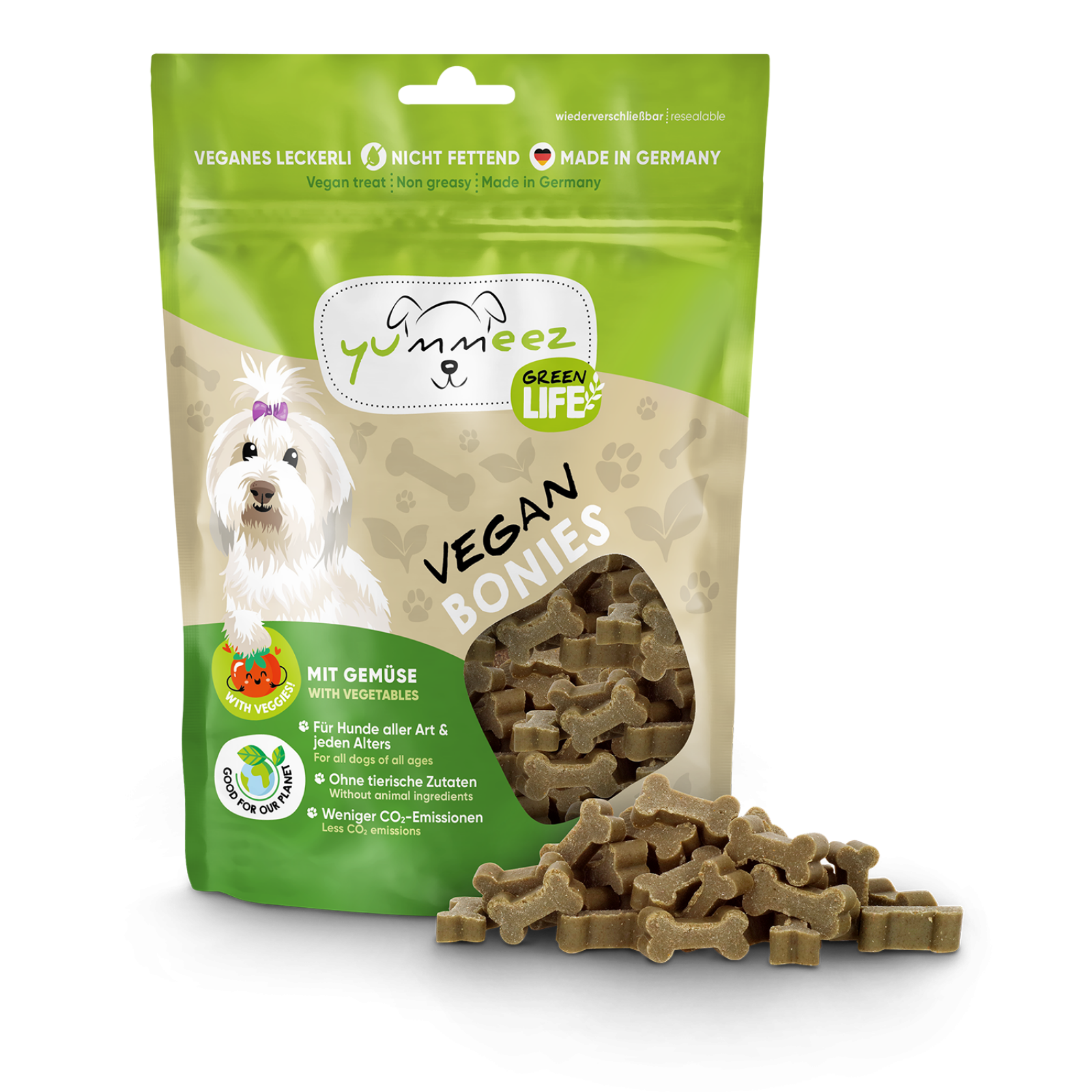 Yummeez green life bonies vegan 175gr