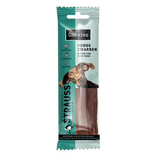 Chewies hondensigaar struisvogel&bessen 75gr