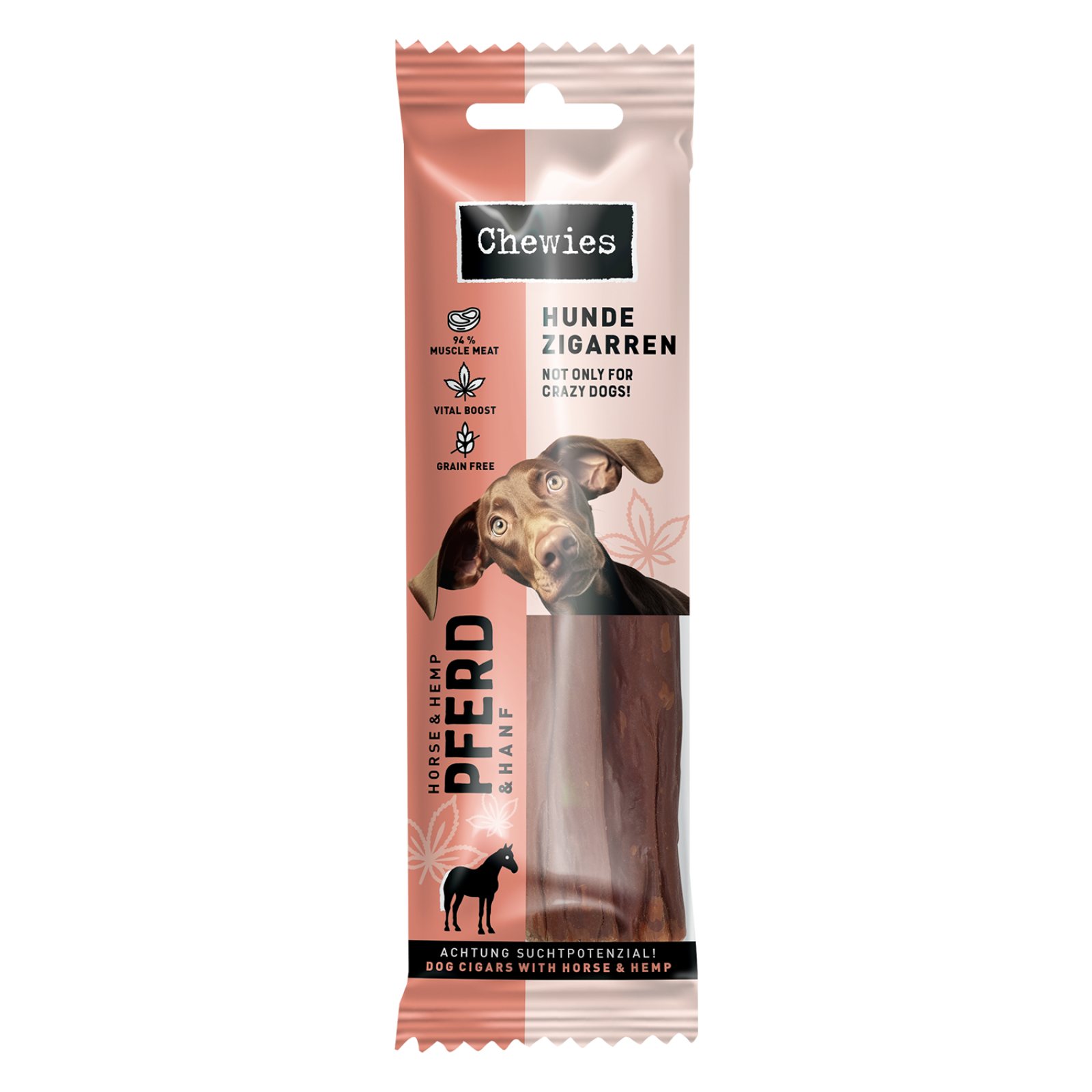 Chewies hondensigaar paard&hennep 75gr