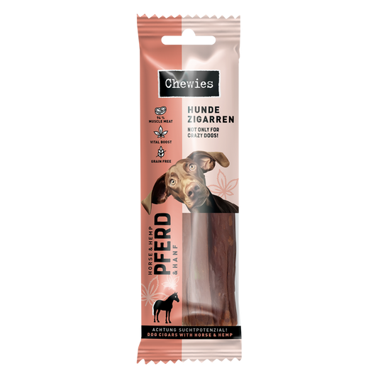 Chewies hondensigaar paard&hennep 75gr